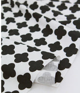 韓國半碼幾何圖案黑白布料